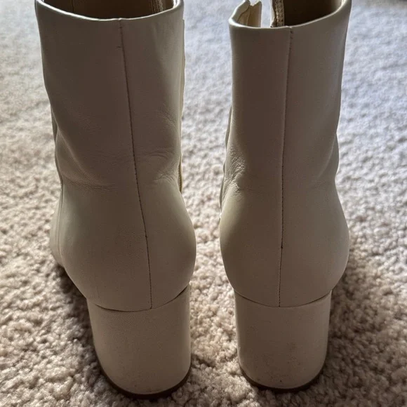 Marc Fisher Cream Ankle Boots - Picture 3 of 4